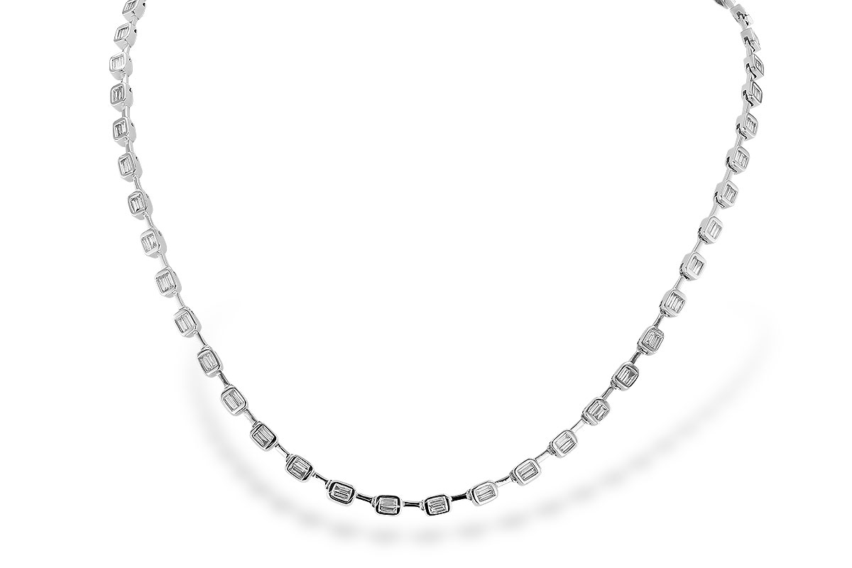 A310-32680: NECKLACE 2.05 TW BAGUETTES (17 INCHES)