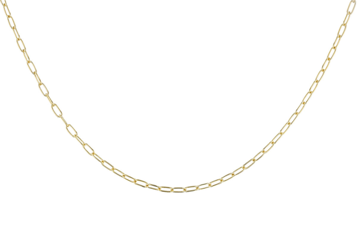 A310-33608: PAPERCLIP SM (18IN, 2.40MM, 14KT, LOBSTER CLASP)
