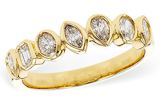 A311-25453: LDS DIA WED RG .62 TW FANCY CUT DIAS