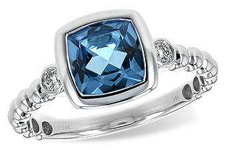 B225-75426: LDS RG 1.57 BLUE TOPAZ 1.65 TGW