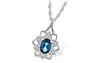 B225-79926: NECK .47 BLUE TOPAZ .56 TGW