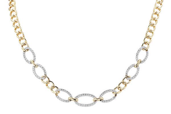 B310-29953: NECKLACE 1.12 TW (17")(INCLUDES BAR LINKS)