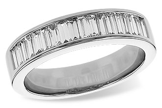 B311-19071: LDS DIA WED RG .70 TW BAGUETTES