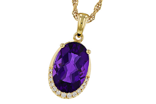 B311-27189: NECKLACE 2.70 AMETHYST 2.76 TGW (12x8MM OV)