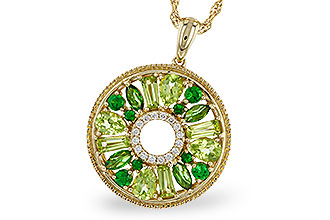 C311-22680: NECKLACE 1.47 SEMI-PREC (PER & GR.GT) 1.52 TGW