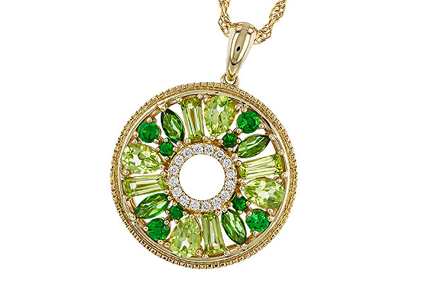 C311-22680: NECKLACE 1.47 SEMI-PREC (PER & GR.GT) 1.52 TGW