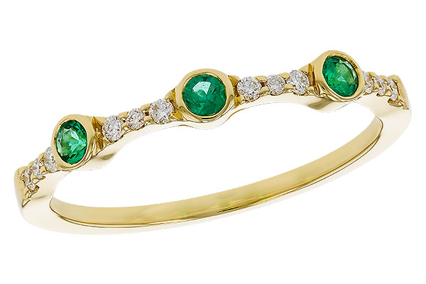 D311-21771: LDS WED RG .11 EMERALD .20 TGW