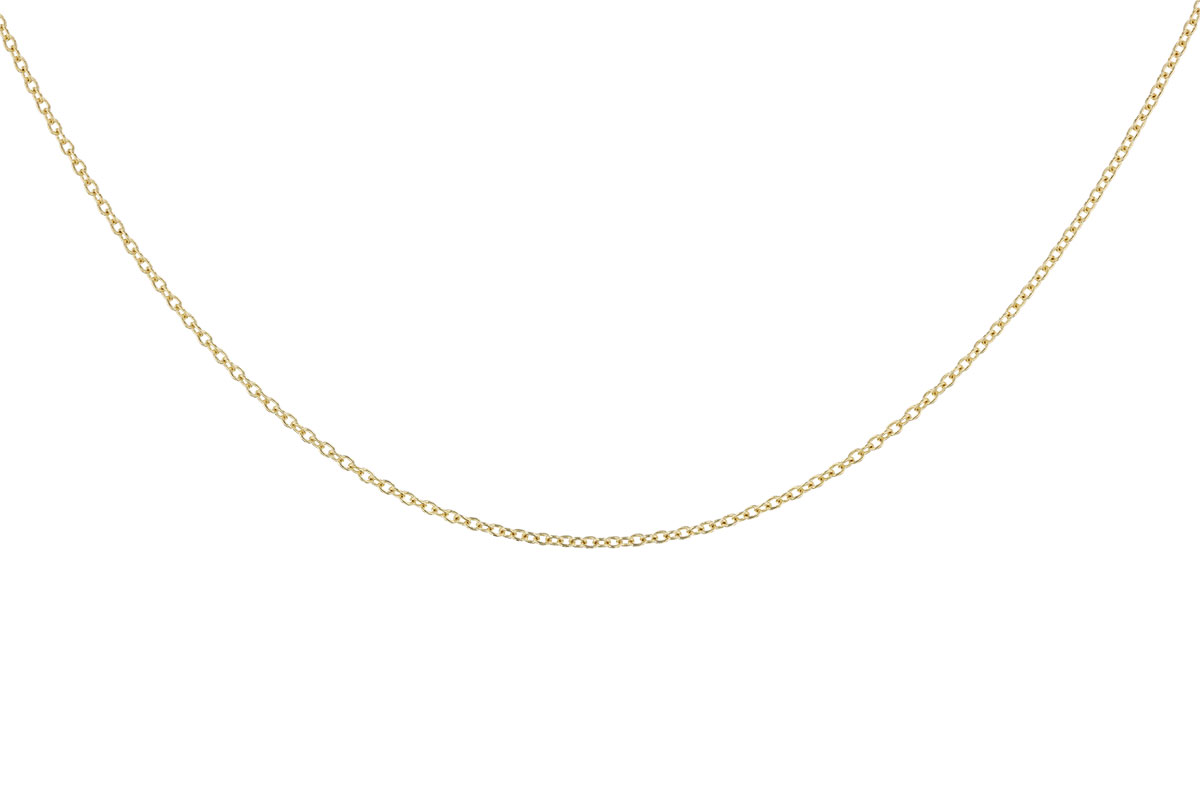 E310-34489: CABLE CHAIN (24IN, 1.3MM, 14KT, LOBSTER CLASP)