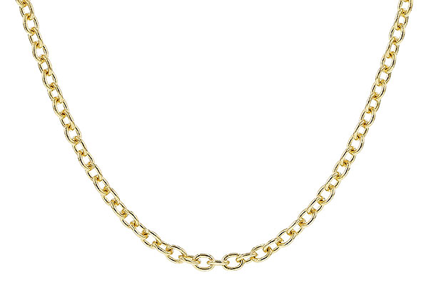 E310-34489: CABLE CHAIN (24IN, 1.3MM, 14KT, LOBSTER CLASP)
