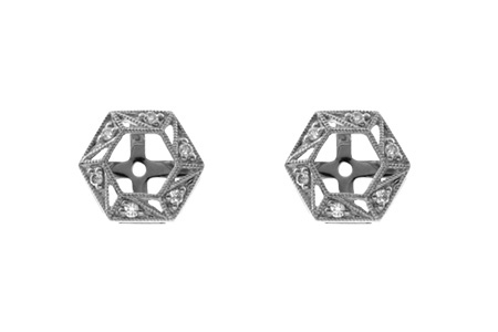 F036-72653: EARRING JACKETS .08 TW (FOR 0.50-1.00 CT TW STUDS)