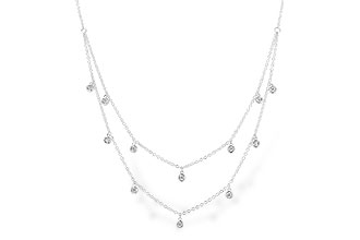 F310-29080: NECKLACE .22 TW (18 INCHES)