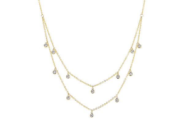 F310-29080: NECKLACE .22 TW (18 INCHES)