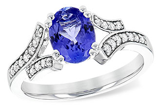 H226-70907: LDS RG 1.15 TANZANITE 1.30 TGW