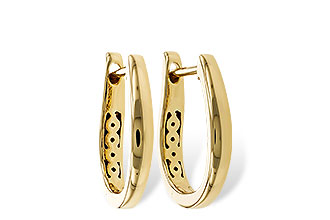 H311-24525: GOLD EARRINGS (15MM)