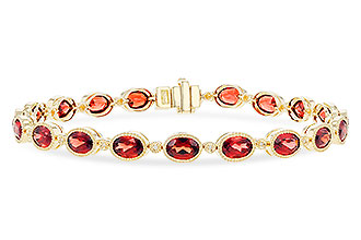 K310-29971: BRACELET 9.22 TW GARNET 9.26 TGW