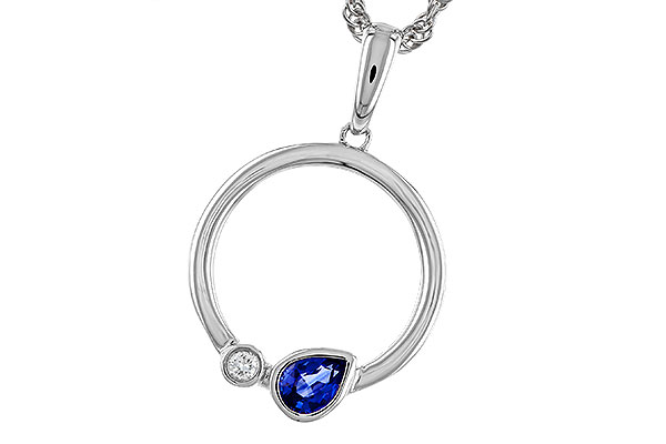 K311-20898: NECKLACE .26 SAPPHIRE .28 TGW