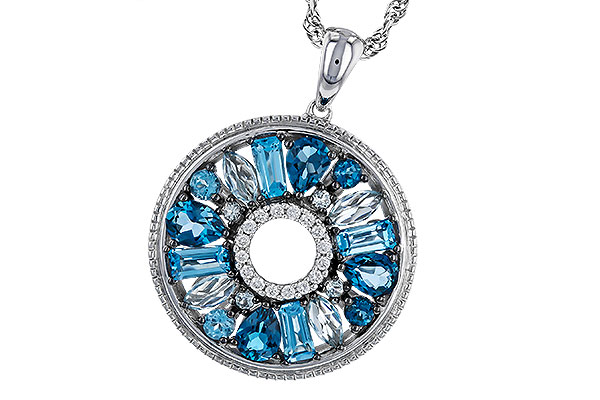 K311-22671: NECKLACE 1.67 BLUE TOPAZ 1.72 TGW