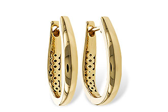 K311-24534: GOLD EARRINGS (17MM)